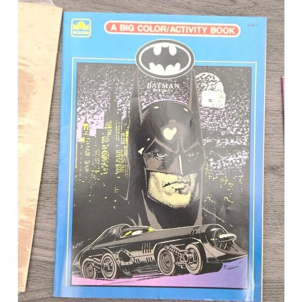 New/Sealed 1989 Batman Puzzle & 1992‎ Batman Returns Sticker/Activity Book